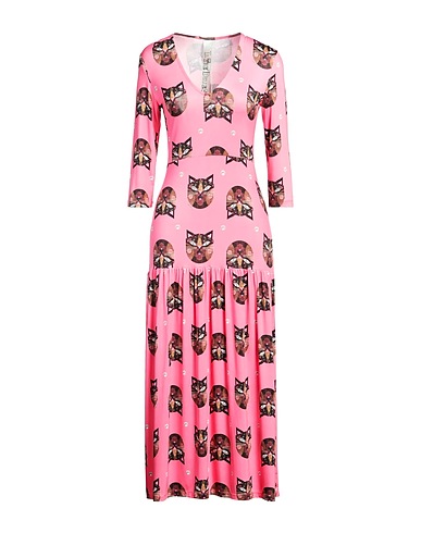 IL THE' DELLE 5 Vestito midi Rosa 93% Poliestere, 7% Elastan