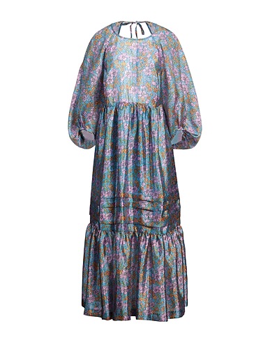 BAUM UND PFERDGARTEN Long dress Azure 70% Recycled polyester, 30% Polyester