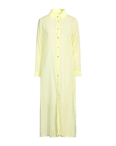 IL THE' DELLE 5 Long dress Pastel yellow 100% Cotton