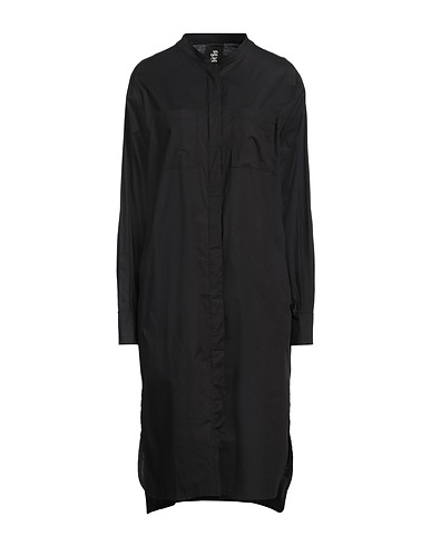 THOM KROM Midi dress Black 97% Cotton, 3% Elastane