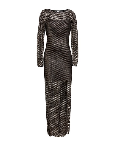 JUST CAVALLI Long dress Black 88% Polyester, 12% Elastane