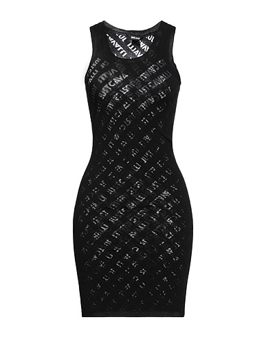 JUST CAVALLI Sheath dress Black 83% Viscose, 17% Polyester