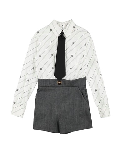 ELISABETTA FRANCHI Overalls, Salopettes und Kostüme LA MIA BAMBINA Weiß 100% Baumwolle, Schurwolle, Polyester