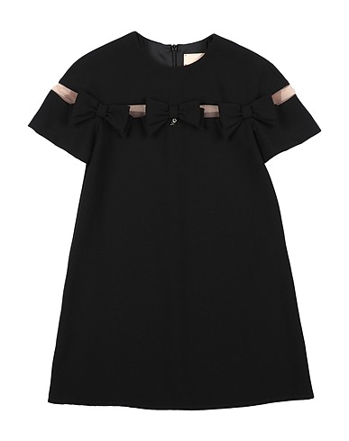 ELISABETTA FRANCHI Dress LA MIA BAMBINA Black 100% Polyester, Polyamide