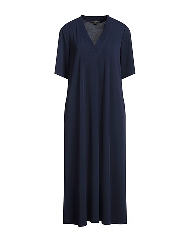SEVENTY VENEZIA Midi dress Navy 95% Polyester, 5% Elastane