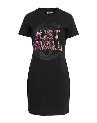 JUST CAVALLI Short dress Black 100% Cotton
