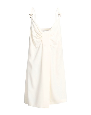 SIMONA CORSELLINI Short dress Cream 100% Viscose, Polyester