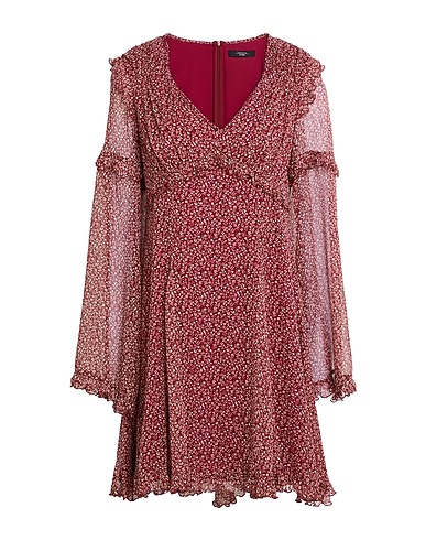 WEEKEND MAX MARA Short dress Burgundy 100% Silk