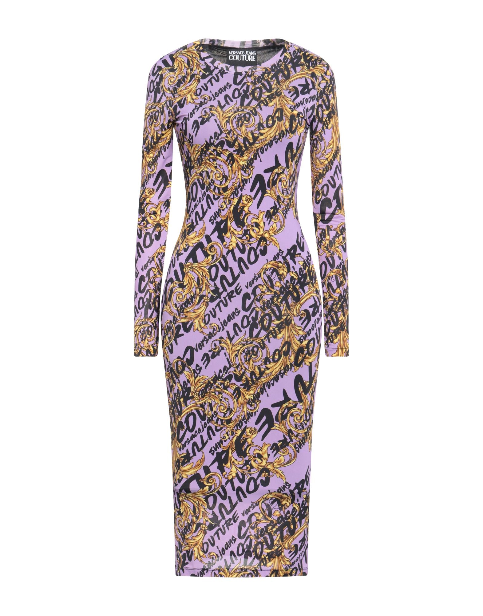 VERSACE JEANS COUTURE | Black Women's Midi Dress | YOOX
