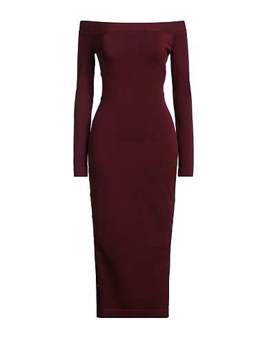 ELISABETTA FRANCHI Office dress BORDEAUX 76% Viscose, 24% Polyester