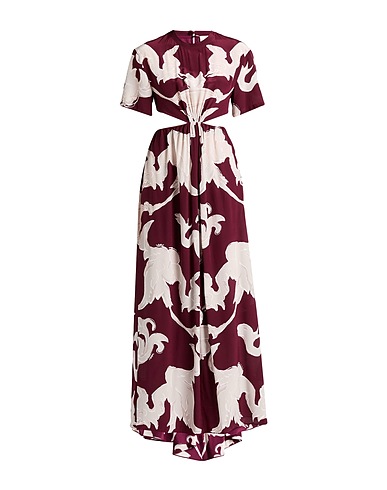 VALENTINO GARAVANI Long dress Burgundy 100% Silk