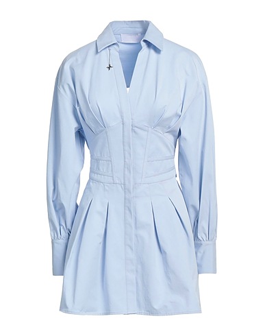 RICHMOND X Hemdkleid Himmelblau 100% Baumwolle