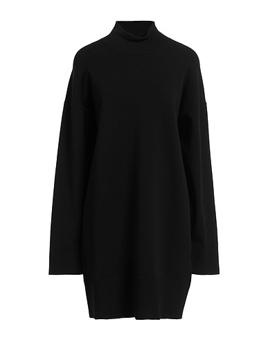 DONDUP Short dress Black 70% Viscose, 30% Polyester