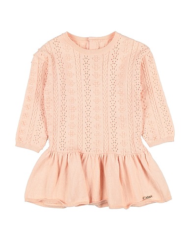 CHLOÉ Vestito Baby  Cipria 90% Cotone, 10% Lana