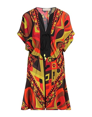 PUCCI Short dress Orange 100% Silk