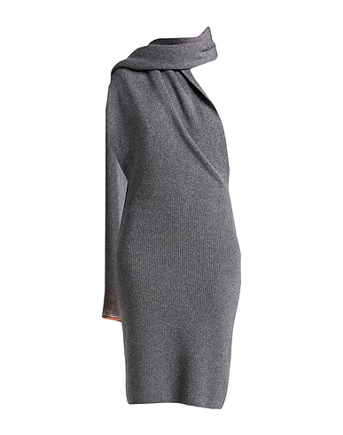 ETRO Midi dress Grey 45% Wool, 30% Viscose, 25% Cashmere