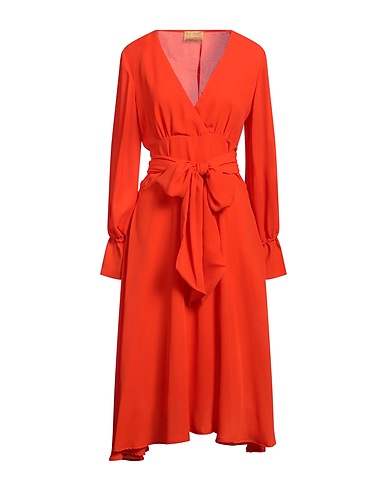 CARLA MONTANARINI Midi dress LUXE Orange 100% Polyester