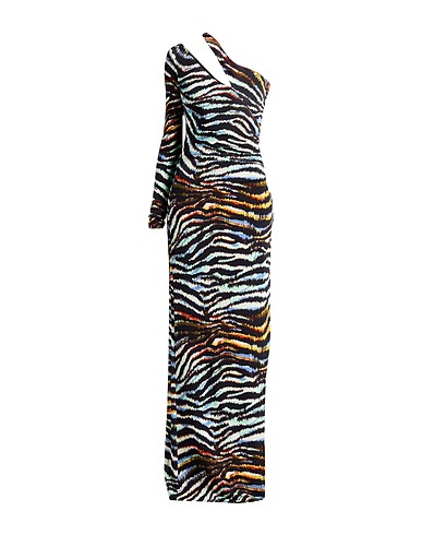 JUST CAVALLI Long dress Black 90% Viscose, 10% Elastane