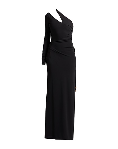 JUST CAVALLI Long dress Black 90% Viscose, 10% Elastane