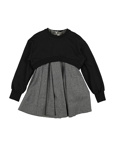 ELISABETTA FRANCHI Dress LA MIA BAMBINA Grey 60% Wool, 20% Polyester, 15% Polyamide, 5% Other Fibres, Cotton