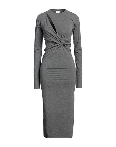AMAZUÌN Midi dress Grey 83% Polyamide, 17% Elastane