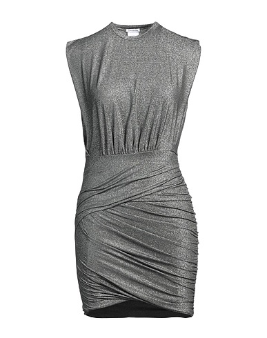 AMAZUÌN Sheath dress Silver 56% Viscose, 18% Polyamide, 16% Metallic fiber, 10% Elastane
