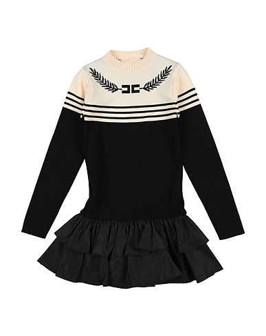 ELISABETTA FRANCHI Dress LA MIA BAMBINA Black 51% Viscose, 31% Polyester, 18% Polyamide