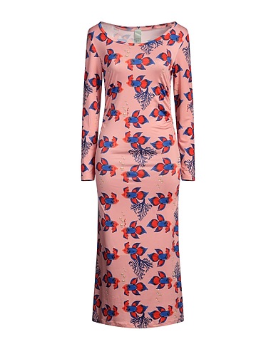IL THE' DELLE 5 Midi dress Pink 93% Polyester, 7% Elastane