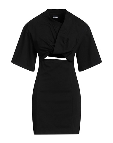 JACQUEMUS Short dress Black 100% Cotton