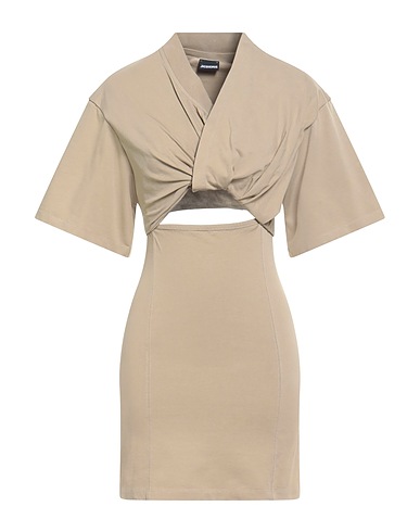JACQUEMUS DRESSES Khaki 100% Cotton