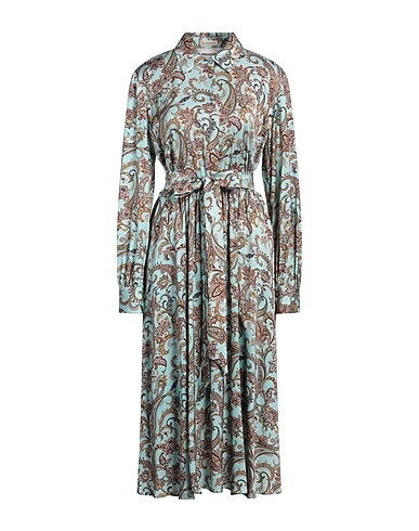 CAMICETTASNOB Midi dress Sky blue 100% Viscose