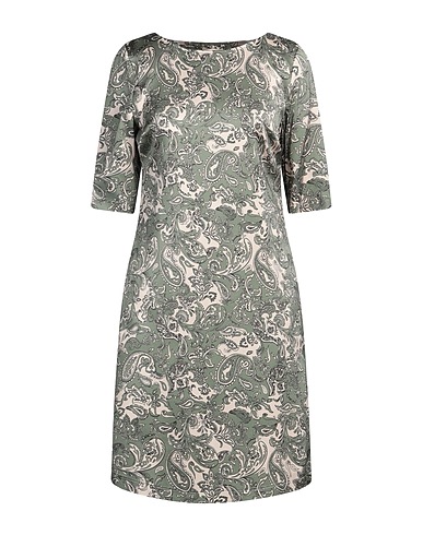 CAMICETTASNOB Vestito corto Verde militare 96% Viscosa, 4% Elastan