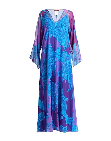 MAX MARA STUDIO Long dress Azure 100% Silk