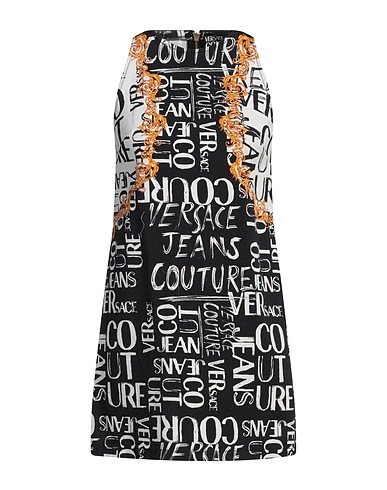 VERSACE JEANS COUTURE Denim dress Black 97% Cotton, 3% Elastane