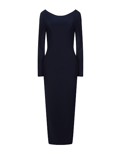 NORMA KAMALI Long dress Navy 95% Polyester, 5% Elastane