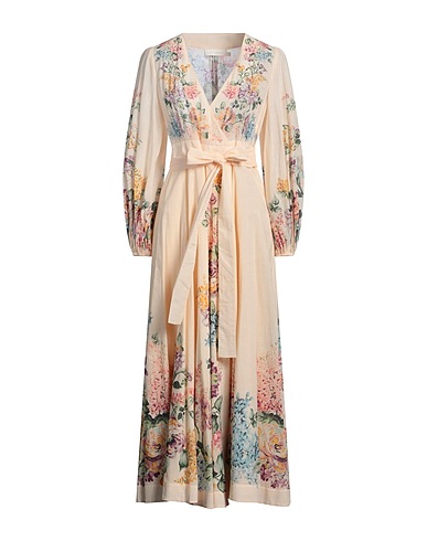 ZIMMERMANN Long dress Cream 100% Cotton