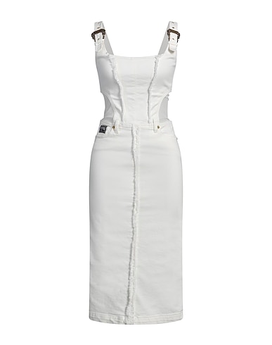 VERSACE JEANS COUTURE Vestito midi 99% Cotone, 1% Elastan, Poliammide