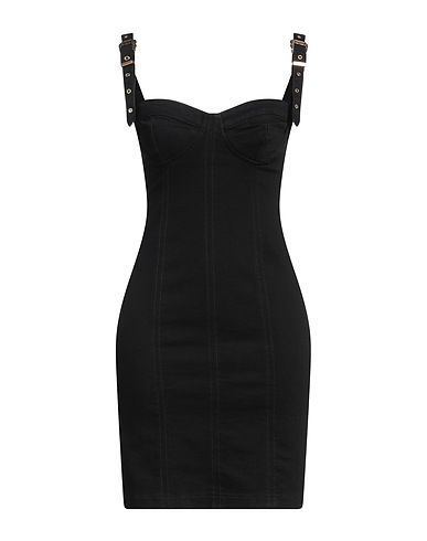 VERSACE JEANS COUTURE Denim dress Black 98% Cotton, 2% Elastane