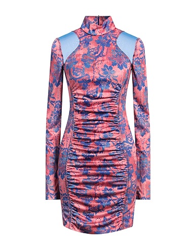 VERSACE JEANS COUTURE Robe courte Vieux rose 100% Polyester, Polyamide, Élasthanne