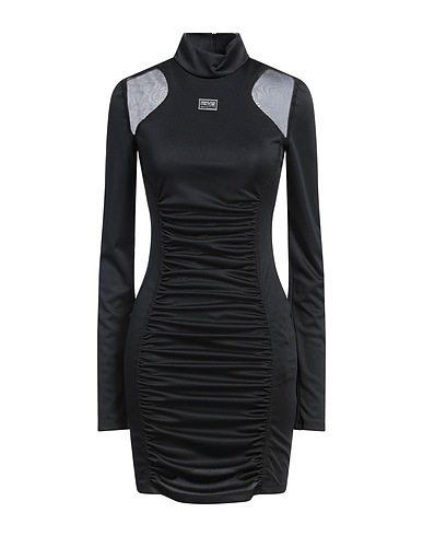 VERSACE JEANS COUTURE Sheath dress Black 100% Polyester, Polyamide, Elastane
