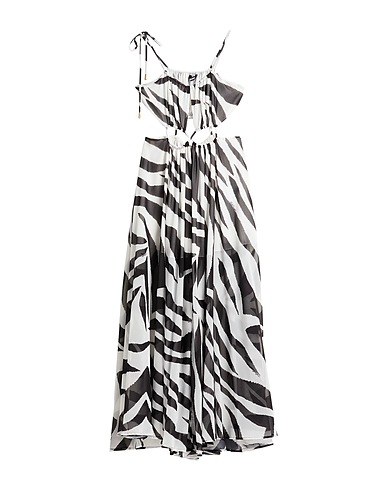 JUST CAVALLI Long dress White 100% Polyester
