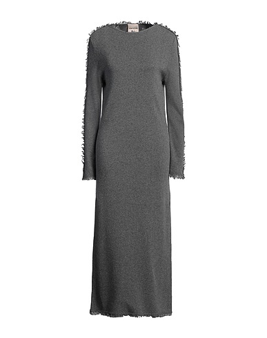 SEMICOUTURE Long dress Grey 35% Polyamide, 30% Wool, 30% Viscose, 5% Cashmere