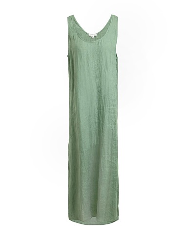 CROSSLEY Midi dress Sage green 100% Linen