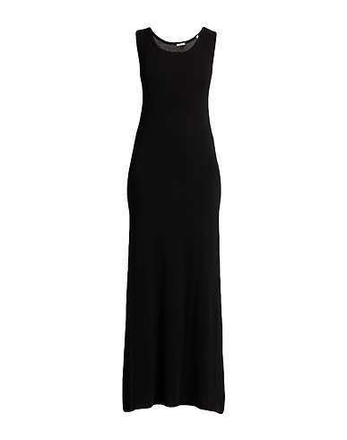 ASPESI Maxi dresses NERO 85% Cotton, 10% Silk, 5% Linen