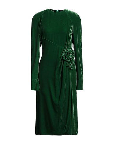ERMANNO SCERVINO Vestito midi Verde 82% Viscosa, 18% Seta