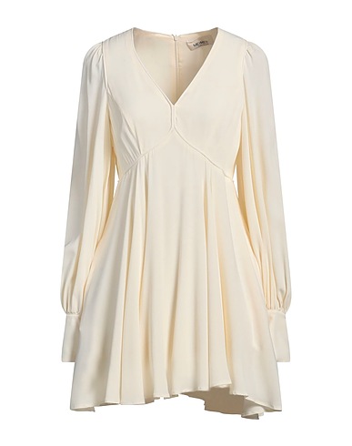 MEIMEIJ Short dress Ivory 69% Acetate, 31% Silk, Polyester