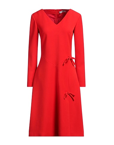VIVETTA Midi dress Red 94% Polyester, 6% Elastane