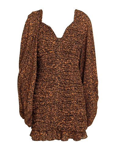 TED BAKER Sheath dress Camel 99% Polyethylene, 1% Elastane