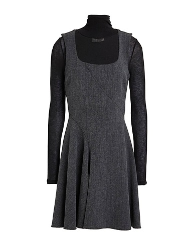 VICOLO Vestito corto Antracite 86% Poliestere, 10% Viscosa, 4% Elastan