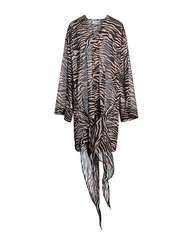 THE ATTICO Short dress Khaki 100% Cotton